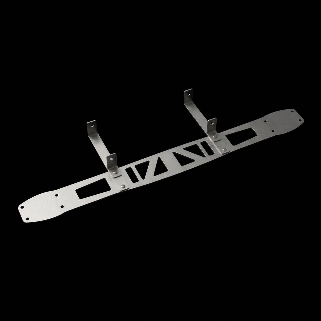 BMW E36 Aluminum Chassis Leg Brace with Oil Cooler Bracket